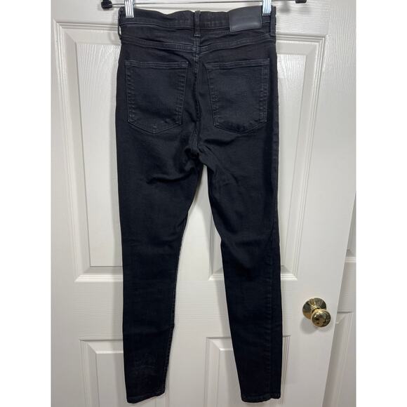 Everlane Jeans 27 Tall The High Rise Skinny Denim Black Capsule Womens Basic - Picture 3 of 7